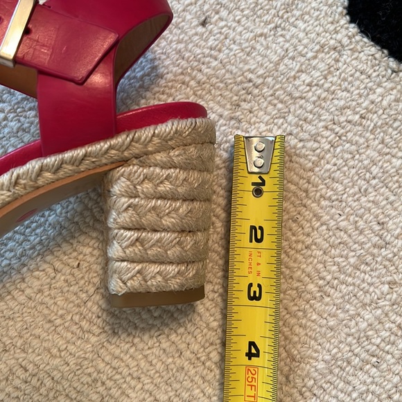& Other Stories Pink Braided Jute Block Heel Sandals w/Box - Picture 3 of 5